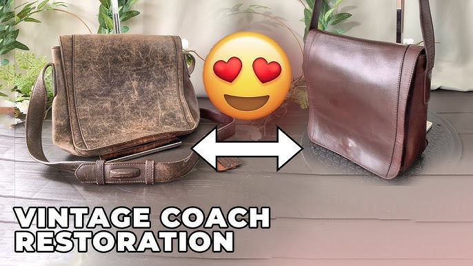 How to Restore a Misshapen Unlined Full Grain Leather Vintage Coach Bag