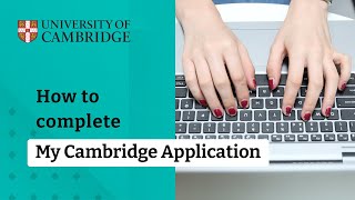 How to complete My Cambridge Application screenshot 2