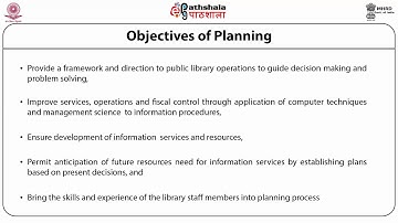 Planning and administration of public libraries (LIB)