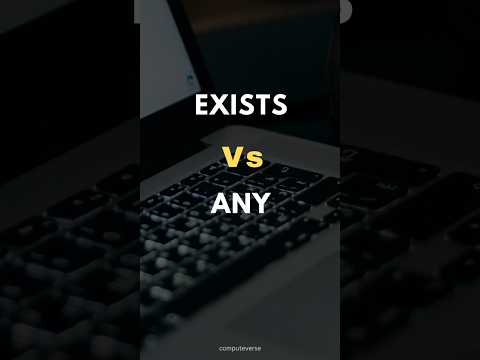 SQL EXISTS Vs.