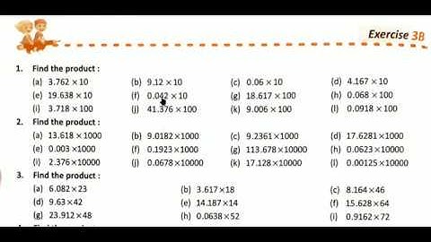 AKPS, Class 7, Sub Maths, Chapter 3, Decimal, Exercise 3B