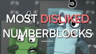 Most Disliked Numberblocks Desc Loenascontent