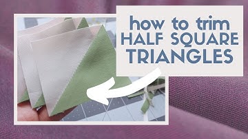 Trim half square triangles (HSTs) | quilt tutorial for Quick Quilting Questions (Answered)