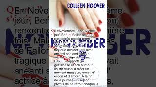 November 9 De Colleen Hoover