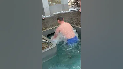 Epiphany bathing ice hole swimming bath 31.10.2024 #shorts