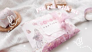 🌸 pen pal with me #24 \/\/ cherry blossom theme ft. notebook therapy