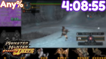 Monster Hunter Freedom Unite - Any% (Granny%) Speedrun - 4:08:55