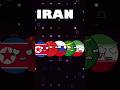 USA vs IRAN allies #countryballs #shorts