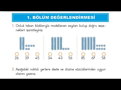 2 sınıf matematik kitabı sayfa 49 50 cevapları 1 Bölüm Değerlendirme