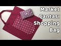 Pratik Katlanabilir Alışveriş Market Çantası - Shopping Bag - YoncaHobby