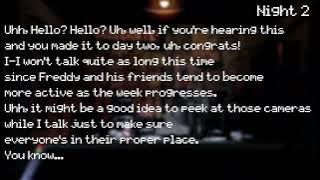 FNaF 1 Night 2 Phone Call