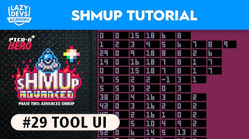 Making an Advanced Shmup #29 - Tool UI - Pico-8 Hero