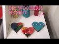 DIY WOODEN HEART DECORATIONS | ACRYLIC AND CHALK PAINT DECOR | WOOD CRAFTS | SOUTH AFRICAN YOUTUBER