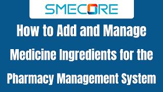 How to Add and Manage Medicine Ingredients for the Pharmacy Management System screenshot 2