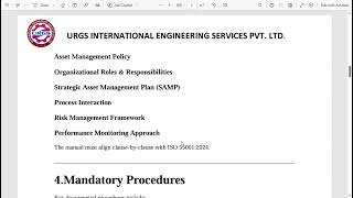 ISO 55001:2024 Asset Management System Certification – Documentation & Consultancy Services