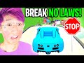 Can We Play ROBLOX ADOPT ME Without BREAKING LAWS!? (IMPOSSIBLE)