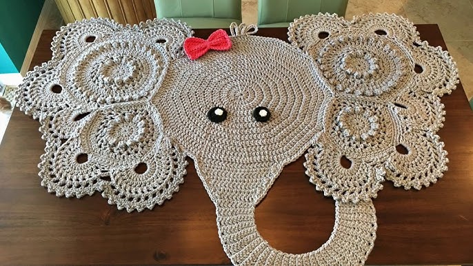 Crochet Elephant Rug - Pattern by Ira Rott - YouTube crochet-elephant-rug-pattern-by-ira-rott-youtube