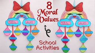 Moral Values//Moral Education TLM//Wall Hanging//Paper craft//DIY//Wall decoration