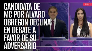 Candidata de MC por Álvaro Obregón declina en debate a favor de su adversario