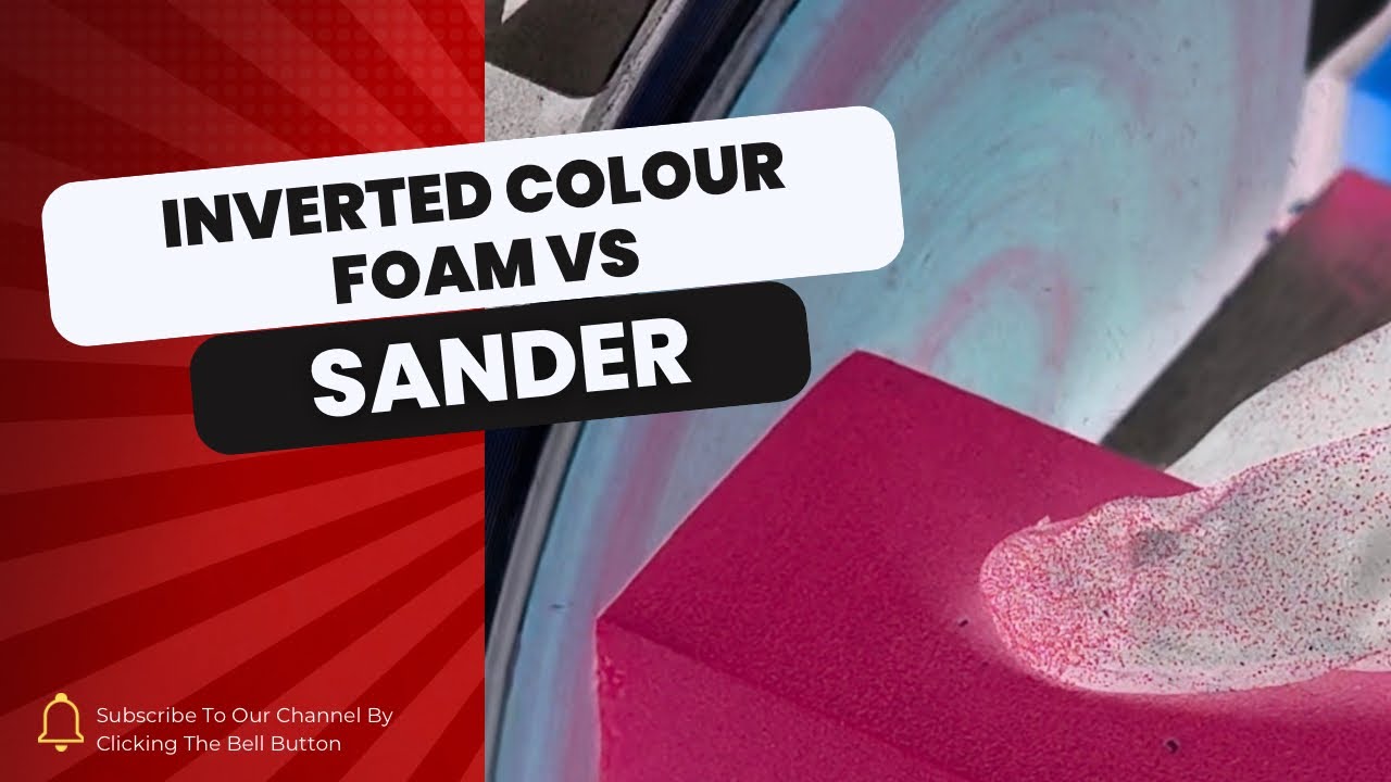 Inverted Colour Foam Shapes vs Sander