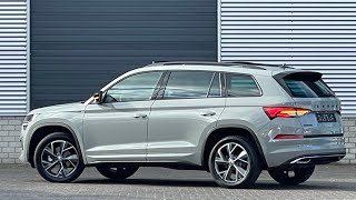 Skoda NEW Kodiaq 2023 Sportline in 4K Meteor Steel Grey 19 Inch Triglav Walk around & detail inside