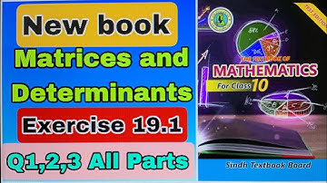 class 10 new mathematics book sindh board, chapter 3 exercise 19.1 new text book x ,10th new book