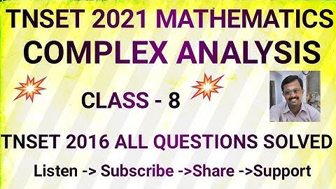 #set #tnset2016 #complexanalysis #net #csir #trb #pgtrb