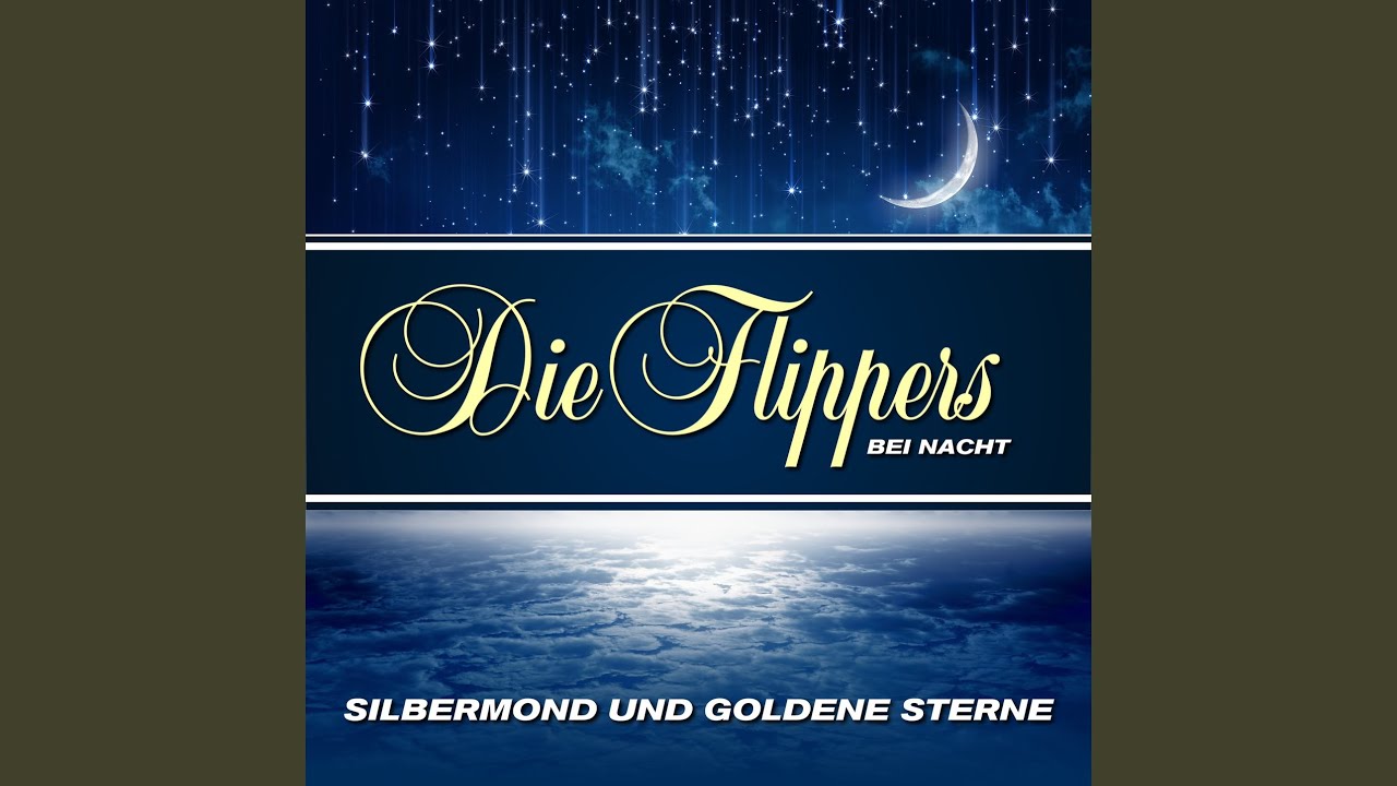 Silbermond und goldene Sterne