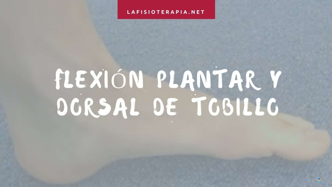 Flexión plantar y dorsal de tobillo YouTube