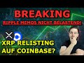 BREAKING: Ripple Memos NICHT BELASTEND?! Auf diese Kurse kann Bitcoin ZURÜCKFALLEN! Krypto Aktuell