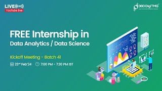 Free Data Analytics / Data Science Internship | Batch 41 | 360DigiTMG