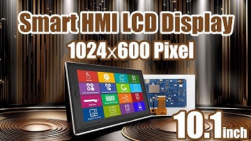 10.1 inch 1024x600 HMI Intelligent Smart UART SPI Touch IPS TFT LCD Display