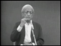 Krishnamurti - ¿Es la percepción, intuición?