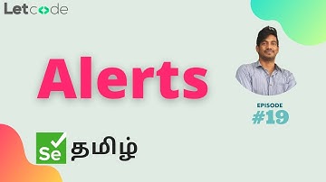 Alert | Selenium தமிழ் | Selenium Tamil Tutorial