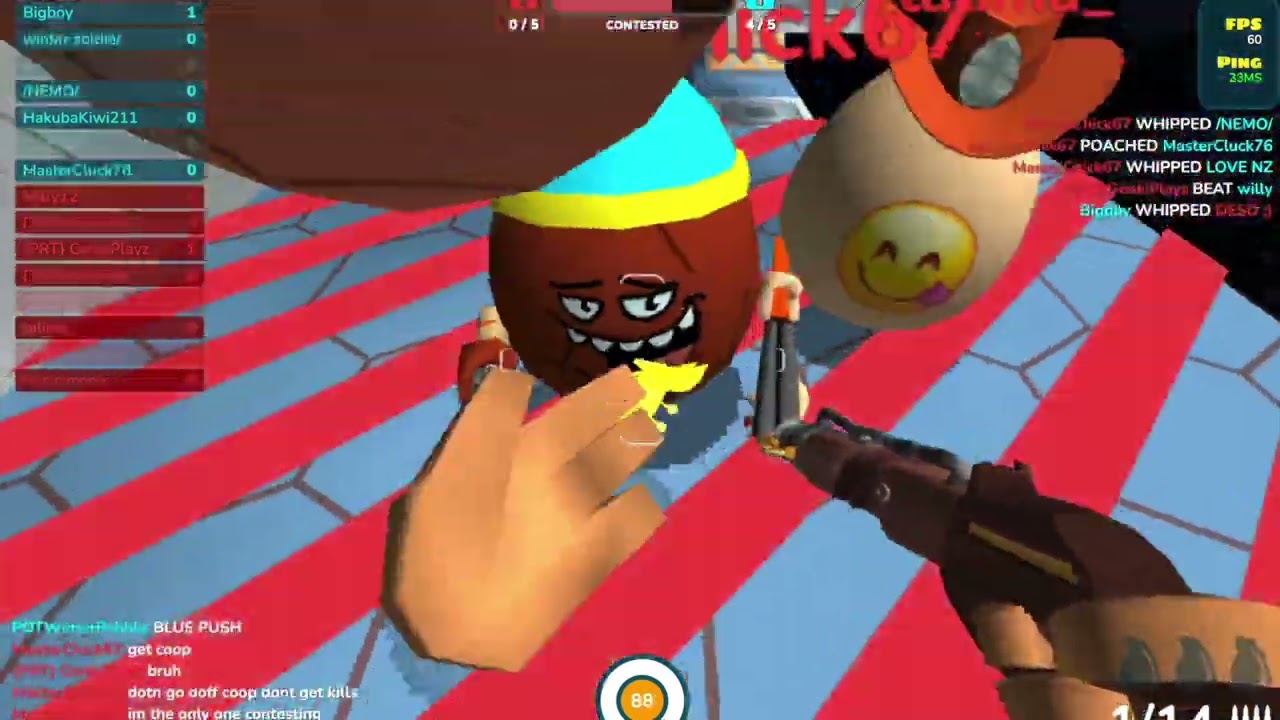 A cold 3v1 won in 10 Seconds | Shell Shockers