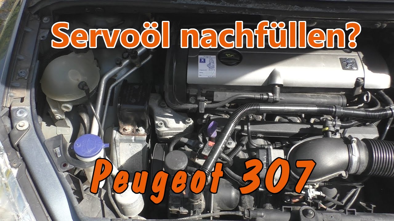Peugeot 307 Wo ist eigendlich der Servoöl Behälter? 
