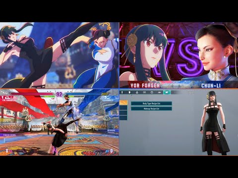 PELEA COMPLETA YOR FORGER VS CHUN LI !!! I Street Fighter 6  Spy x Family Code White Colaboración