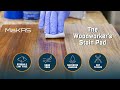 The woodworkers stain pad by makrs tools no streaks no snags no lint for a flawless finish