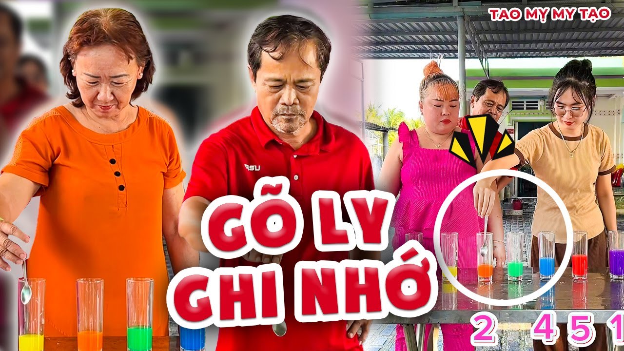 Thử Thách Trí Nhớ - Gõ Ly Và Nhớ Thứ Tự Đúng Nhận Ngay 5 Xị | Tao Mỵ My Tạo