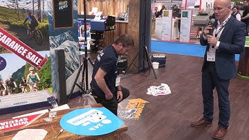 Self-Adhesive Vinyl Floor Graphic Demonstration