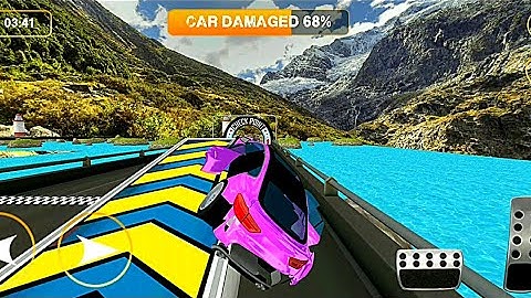 car crash game | crash boom punk | car crash accident | speed bumps test