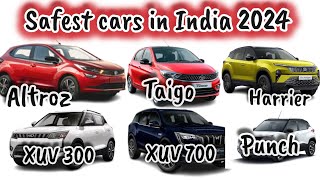 Safest cars in India  2024❤ #Tata #Mahindra #volkswagen #Hyundai #safestyfirst