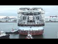 WONDER OF THE SEAS [C34] - Float out - The biggest cruise ship in the world