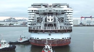 WONDER OF THE SEAS [C34] - Float out - The biggest cruise ship in the world