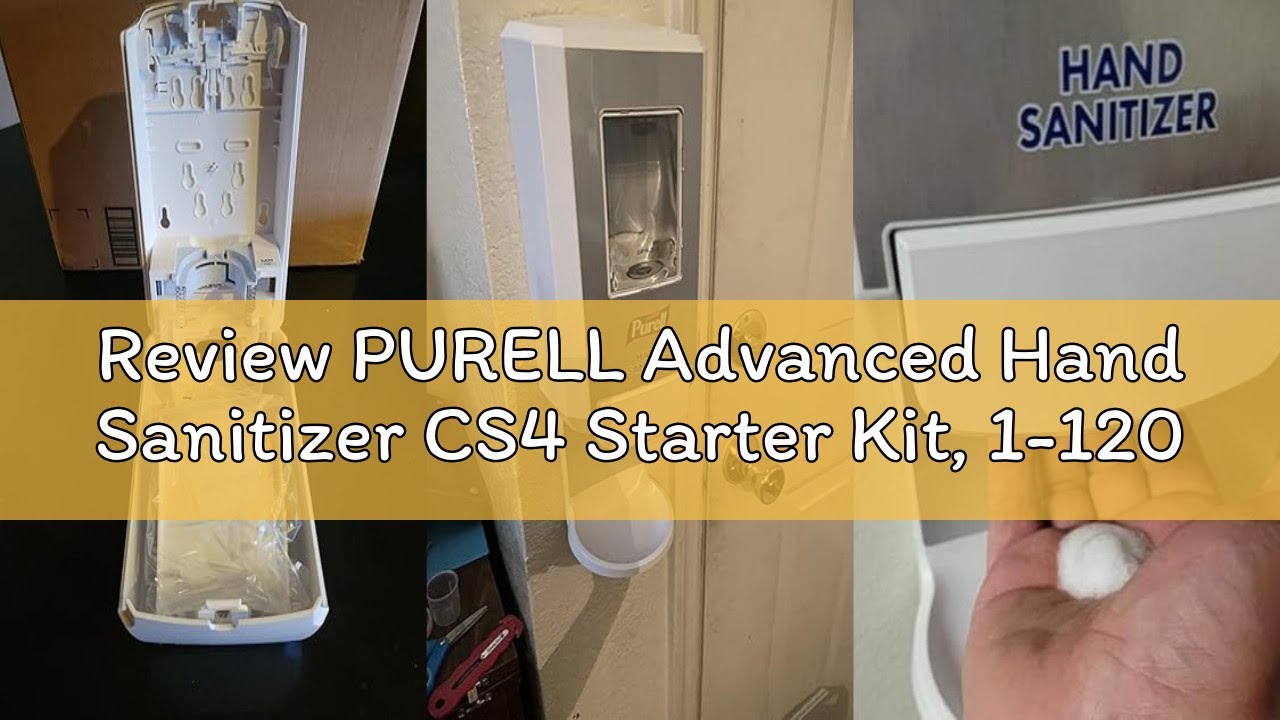 Review PURELL Advanced Hand Sanitizer CS4 Starter Kit, 1-1200 mL Advanced Hand Sanitizer Foam Refill