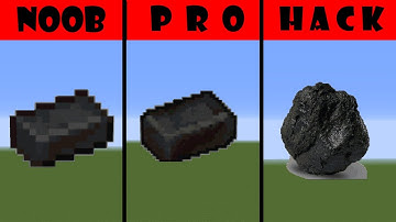 Pixel Art (NOOB vs PRO vs HACKER) Netherite ingot in Minecraft