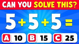 MATH CHALLENGE β° Solve Before Time Runs Out! | Addition for Kids