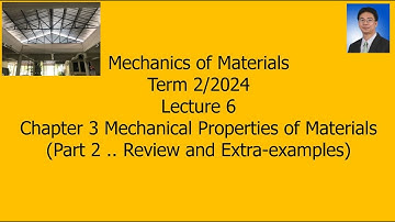 06 Ch 3 Mechanical Properties of Materials Part 2 Mech of Materials Inter Prog 2 2024 Nov 8 2024