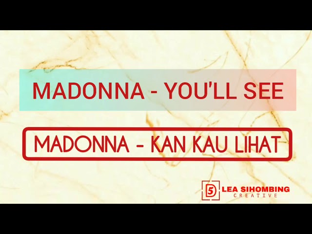 Madonna - You'll See (Lirik dan Terjemahan) class=