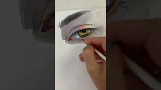Как нарисовать глаз акварелью? #урокирисования #акварель #живописьакварелью #артск #watercolor